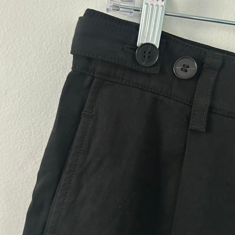 Madewell Women's True Black Barrel Leg Drapey Twill Career Dress Pants 10 New - Picture 4 of 9